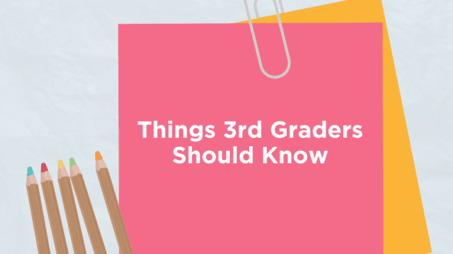 Things A 4th Grader Should Know