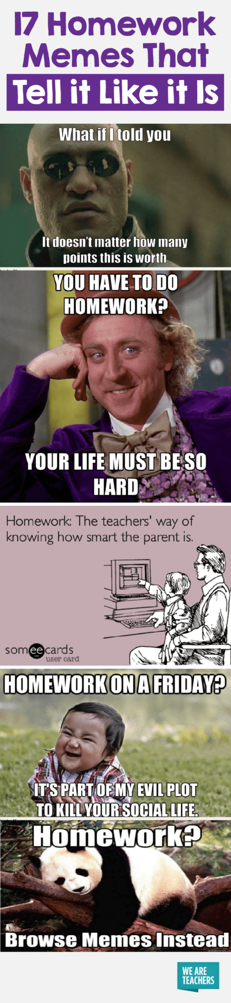 meme of parent helping with homework