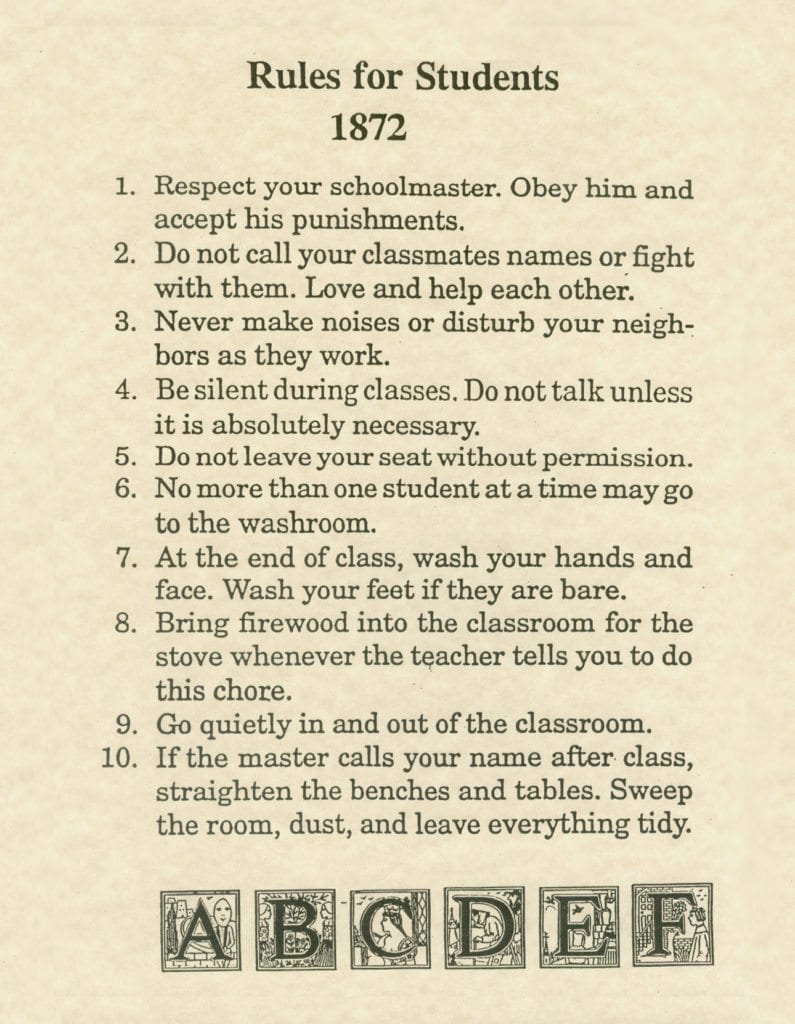 Retro School Rules That Will Definitely Make You LOL