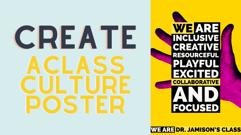 create a class culture poster