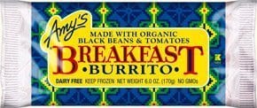 Amy's breakfast burrito Amy's breakfast burrito