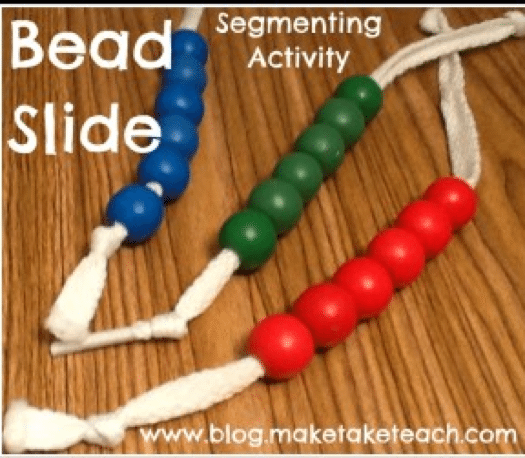 bead slide reading activity 