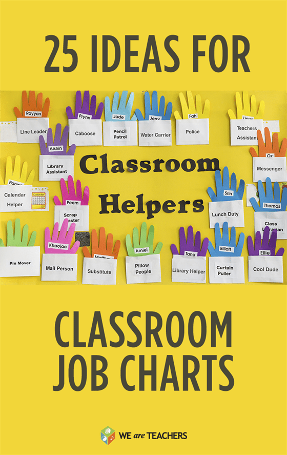 Classroom Job Chart Template