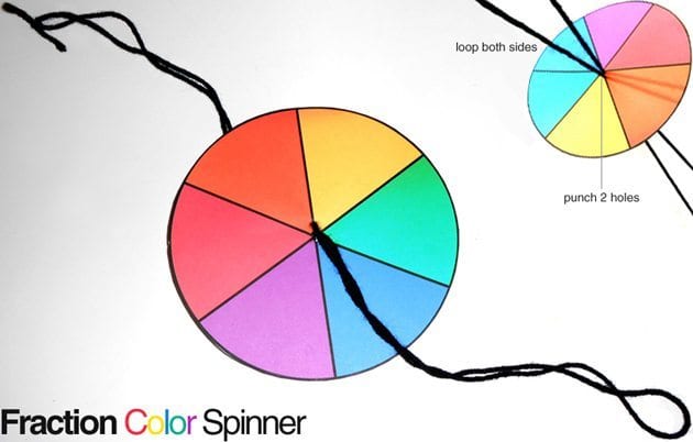 fraction color spinner