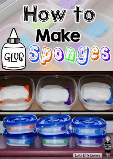 teaching kindergarten glue hack