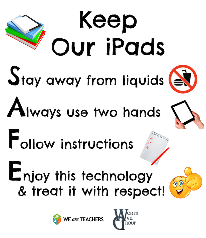 No More Cracked Tablets Download Our Free iPad Safety Poster