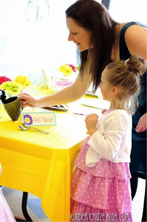 Host a kindergarten tea party