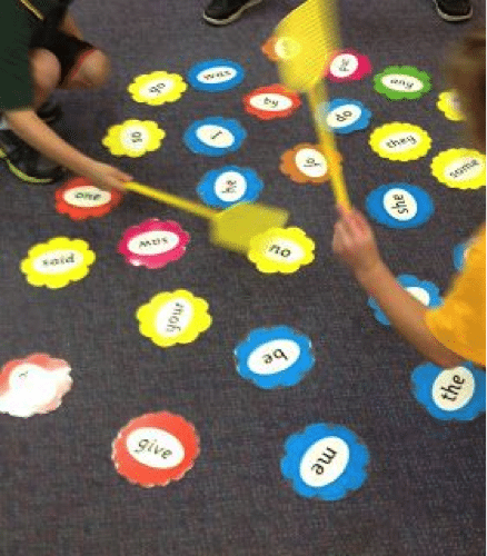 Kids slapping sticks--Teaching kindergarten tips