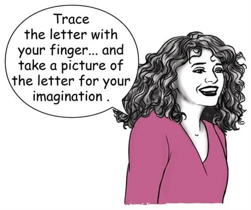 Trace the letter