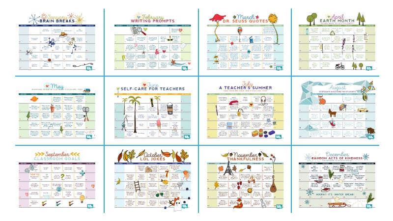 Free Printable 2019 Teacher Calendar Weareteachers