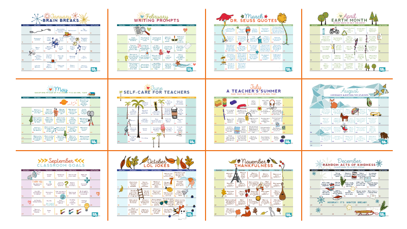 free printable 2020 teacher calendar weareteachers