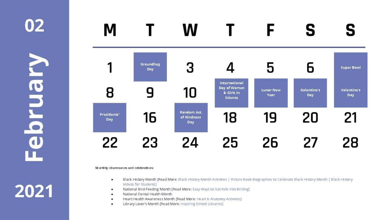 The Big List of School Holidays and Special Days to Celebrate