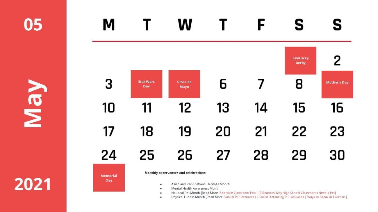 The Big List of School Holidays and Special Days to Celebrate