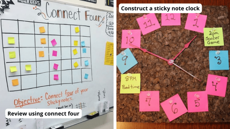 25 Ways To Use Sticky Notes In The Classroom Weareteachers