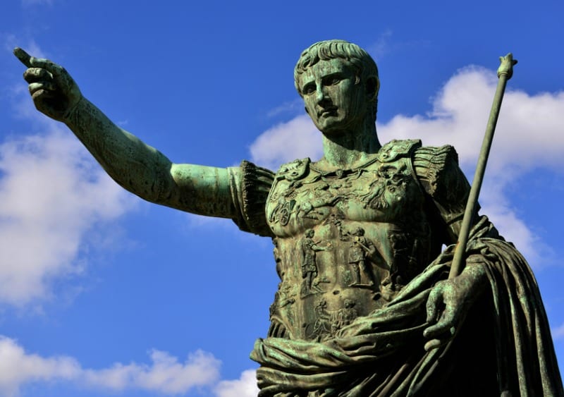 Augustus the first emperor of Rome and father of the nation