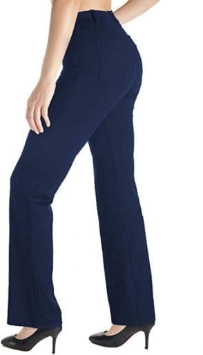 Navy yoga dress pants for women