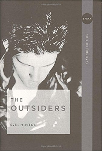 The Outsiders book cover-middle school books