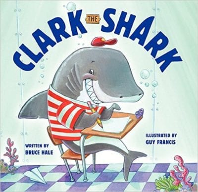 Book cover for Clark the Shark as an example of social skills books for kids