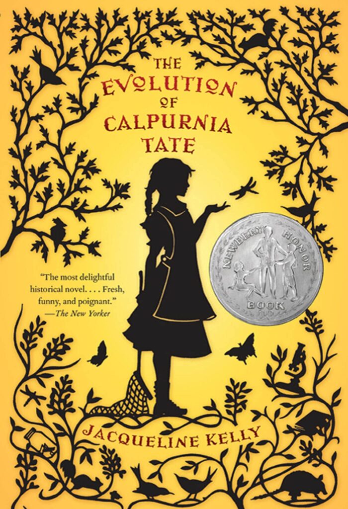 The cover of 'The Evolution of Calpurnia Tate,' by Jacqueline Kelly- 4th grade books