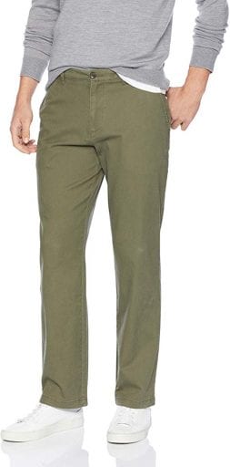 Green men's relaxed fit pants