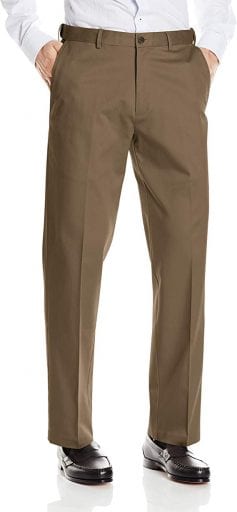 Haggar men's no iron dress pants in tan