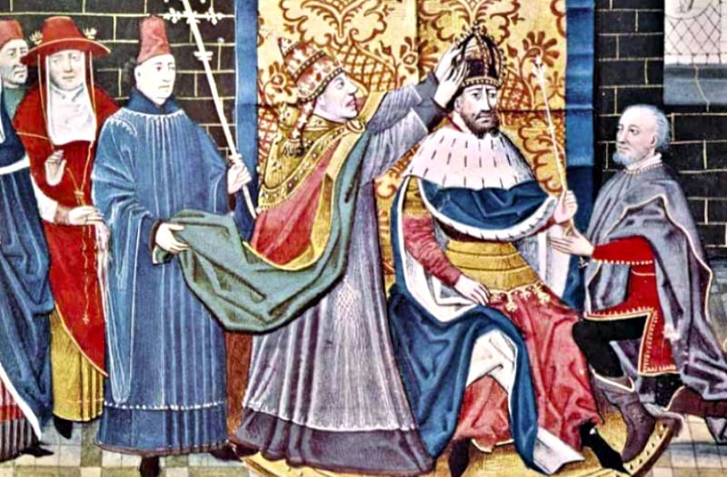 Medieval Europe painting.