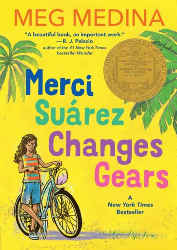 Book cover for 'Merci Suarez Changes Gears'