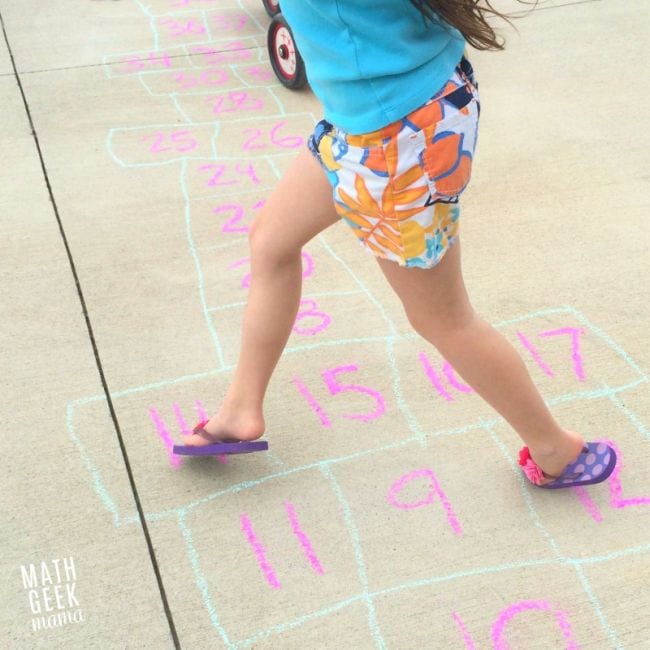 Active Math Games Hopscotch