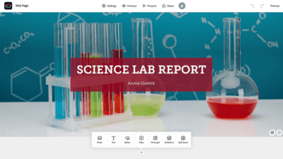science lab report cover example