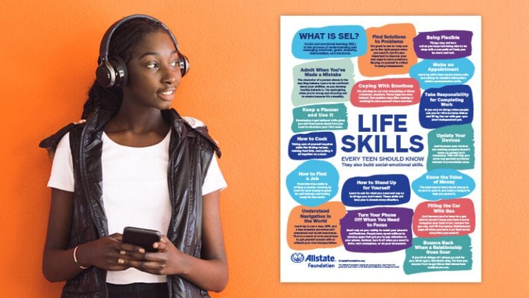 Free Printable Life Skills Teens Need Poster Tied to SEL Skills