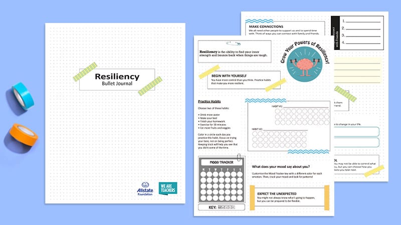 teen resiliency bullet journal