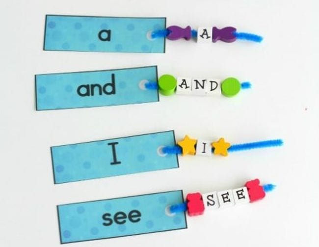 lacing alphabet beads