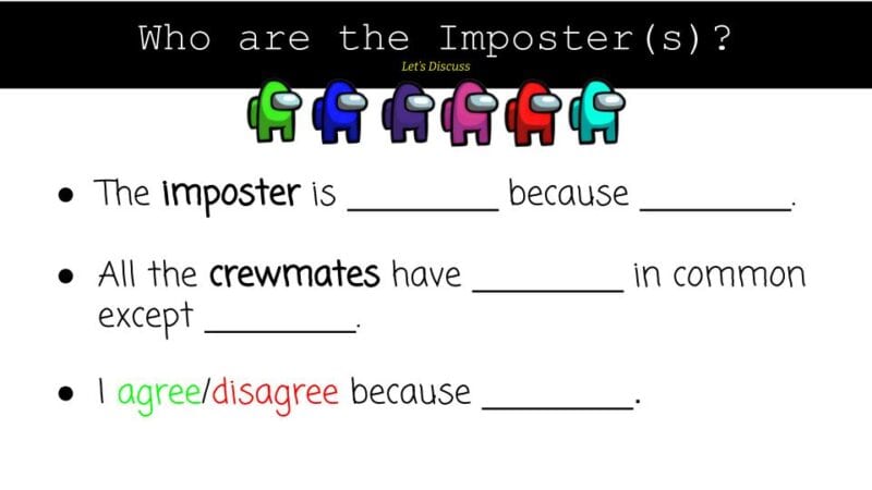 who s the impostor 7 ways to use among us in the classroom