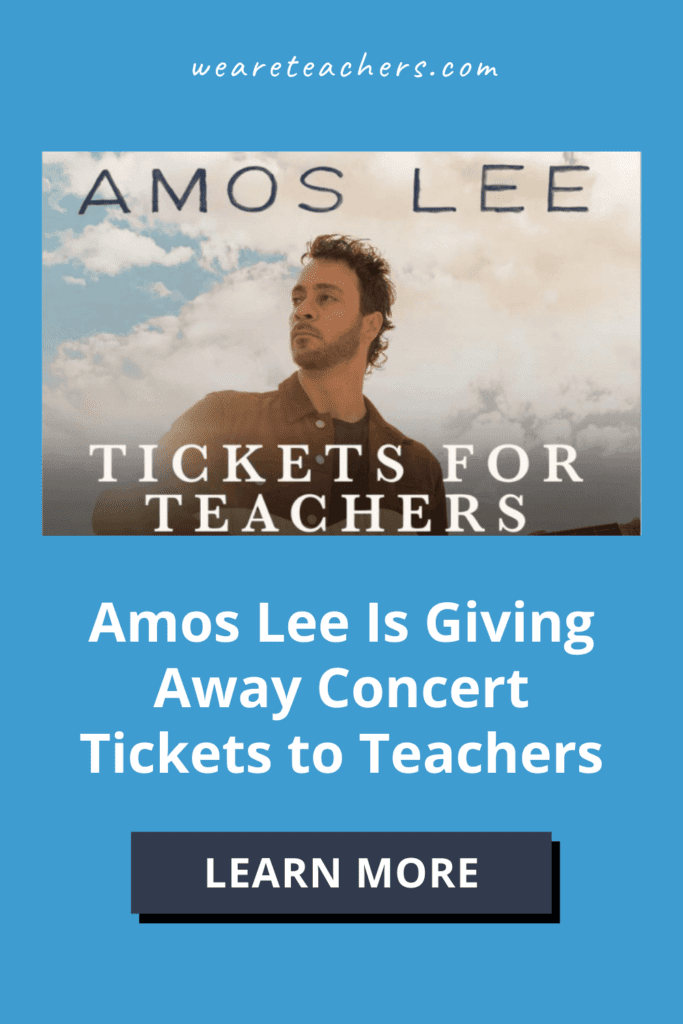 Amos Lee Is Giving Away Concert Tickets to Teachers