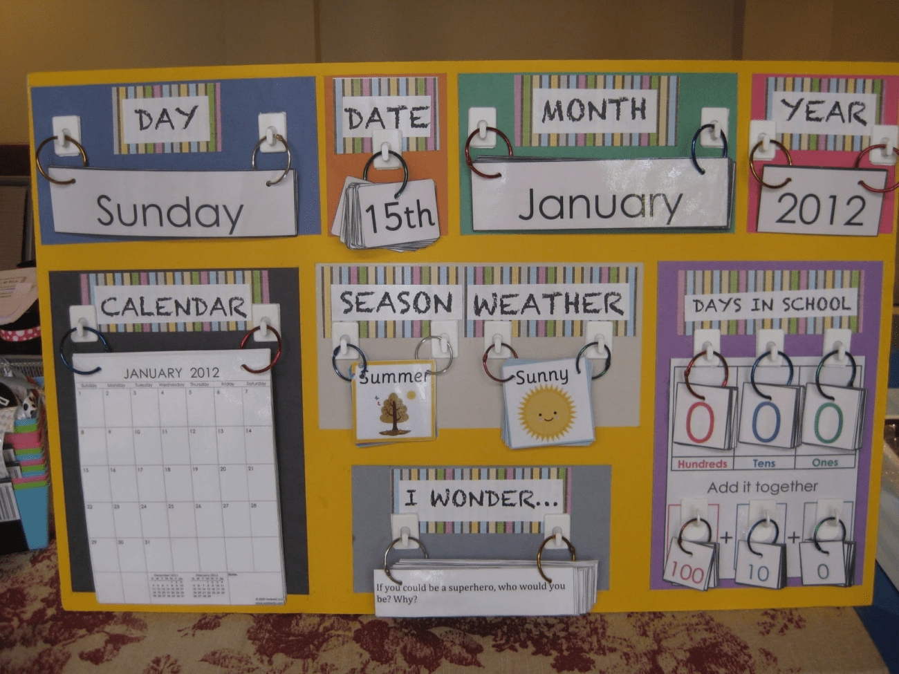 classroom calendar