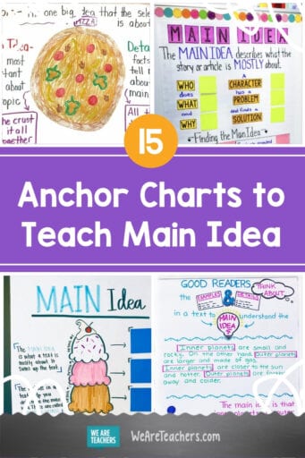 15 Anchor Charts To Teach Main Idea - We Are Teachers