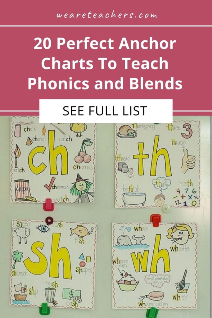 20 Perfect Anchor Charts for Teaching Phonics and Blends