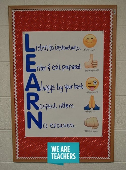 Classroom Decoration Charts For High School