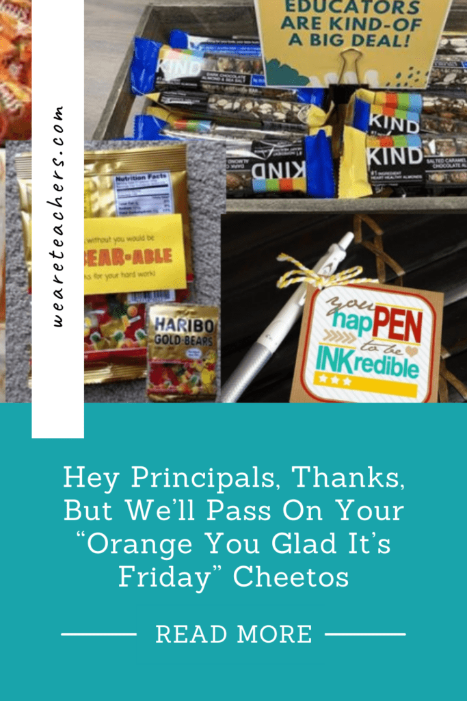 Hey Principals, Thanks, But We'll Pass On Your "Orange You Glad It's Friday" Cheetos