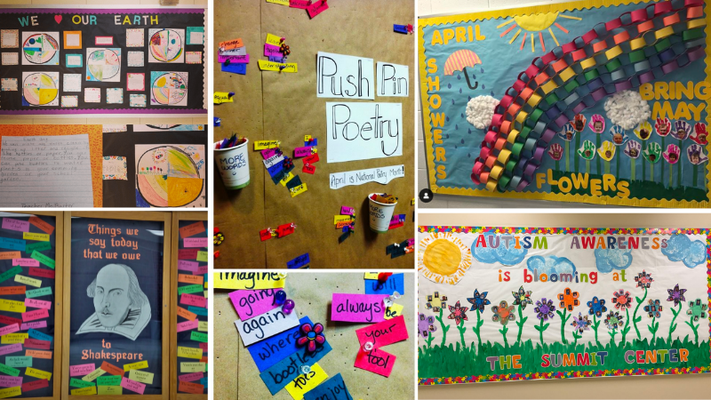 April Bulletin Boards for Creative Classrooms and Teachers