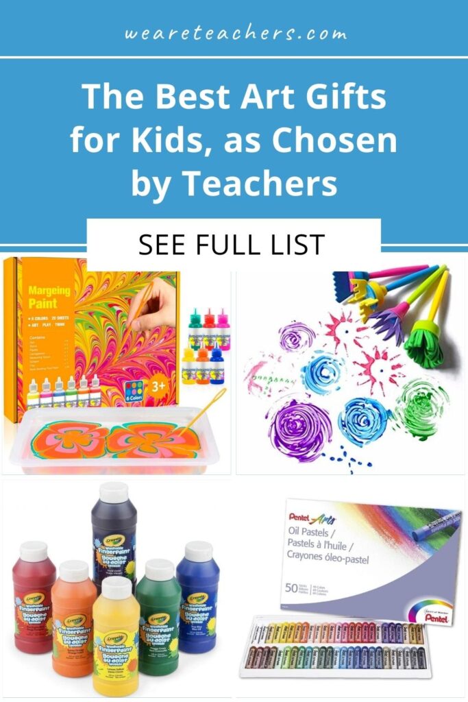 Si está comprando para un niño artístico, no se pierda nuestra lista de regalos de arte para niños aprobados por maestros.  ¡Hay algo para todos!