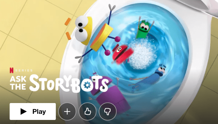 Ask the Storybots screenshot as an example of educational Netflix shows