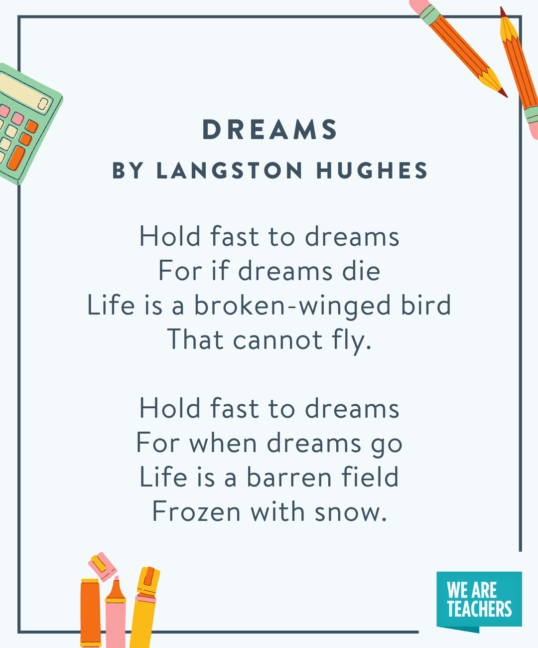 36 Back To School Poems For Every Student We Are Teachers