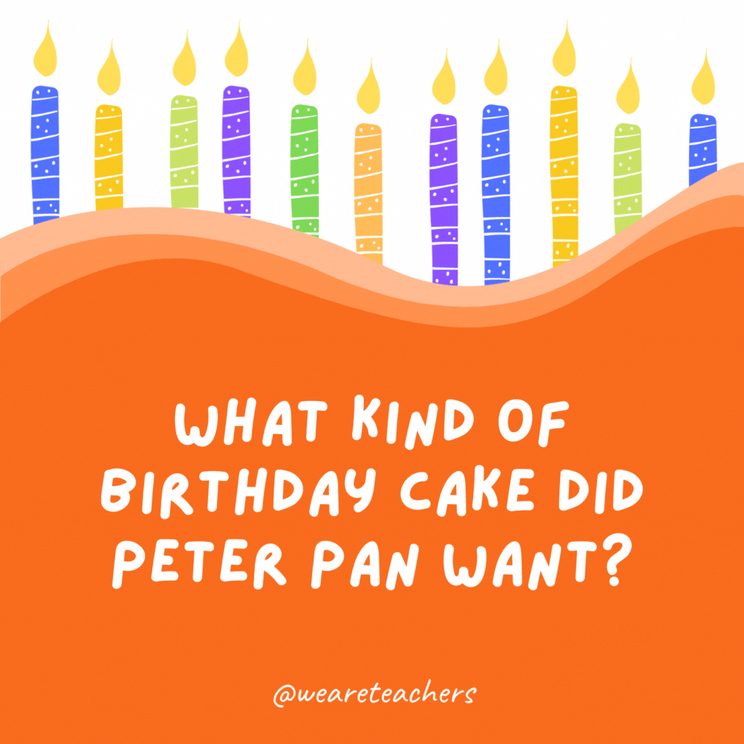 What kind of birthday cake did Peter Pan want?