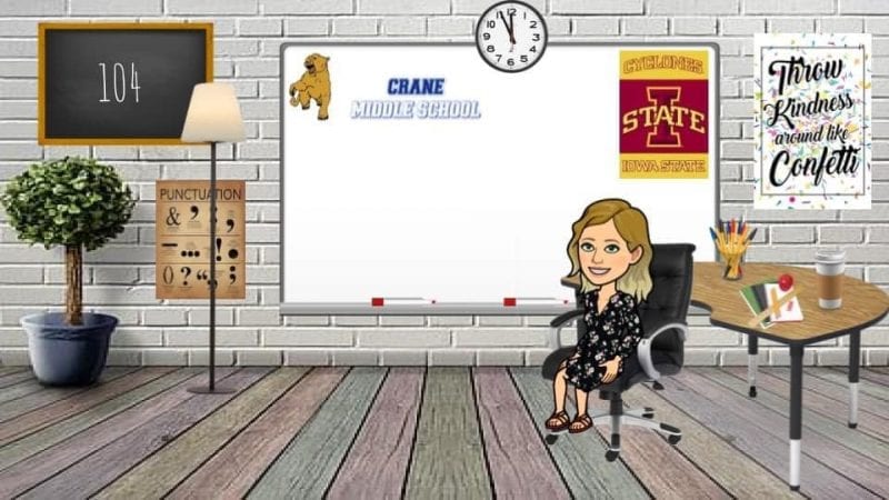 Visual anchor charts bitmoji classroom