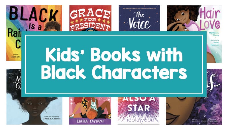 8 books with black protagonists including, Hair Love, Grace for President, The Voice and more.