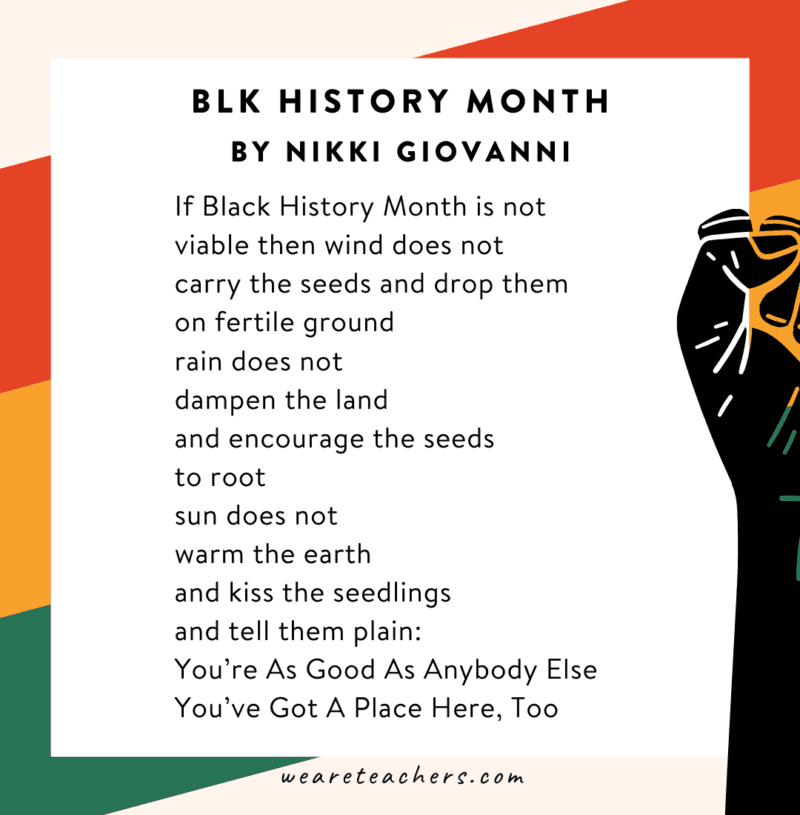 Black History Month Poems For Kids And Grade Levels Multidimensional