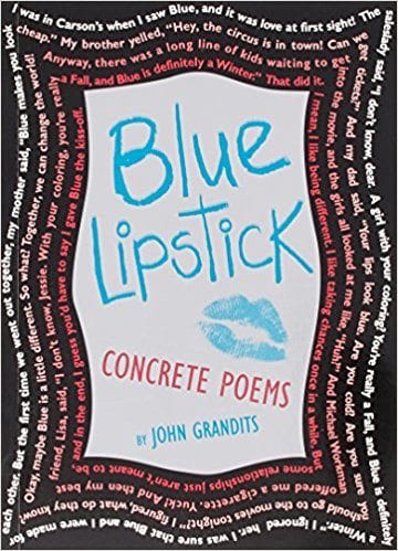 Book cover for Blue Lipstick: Concrete Poems