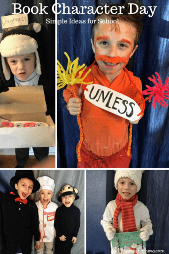 children dressed up as book characters