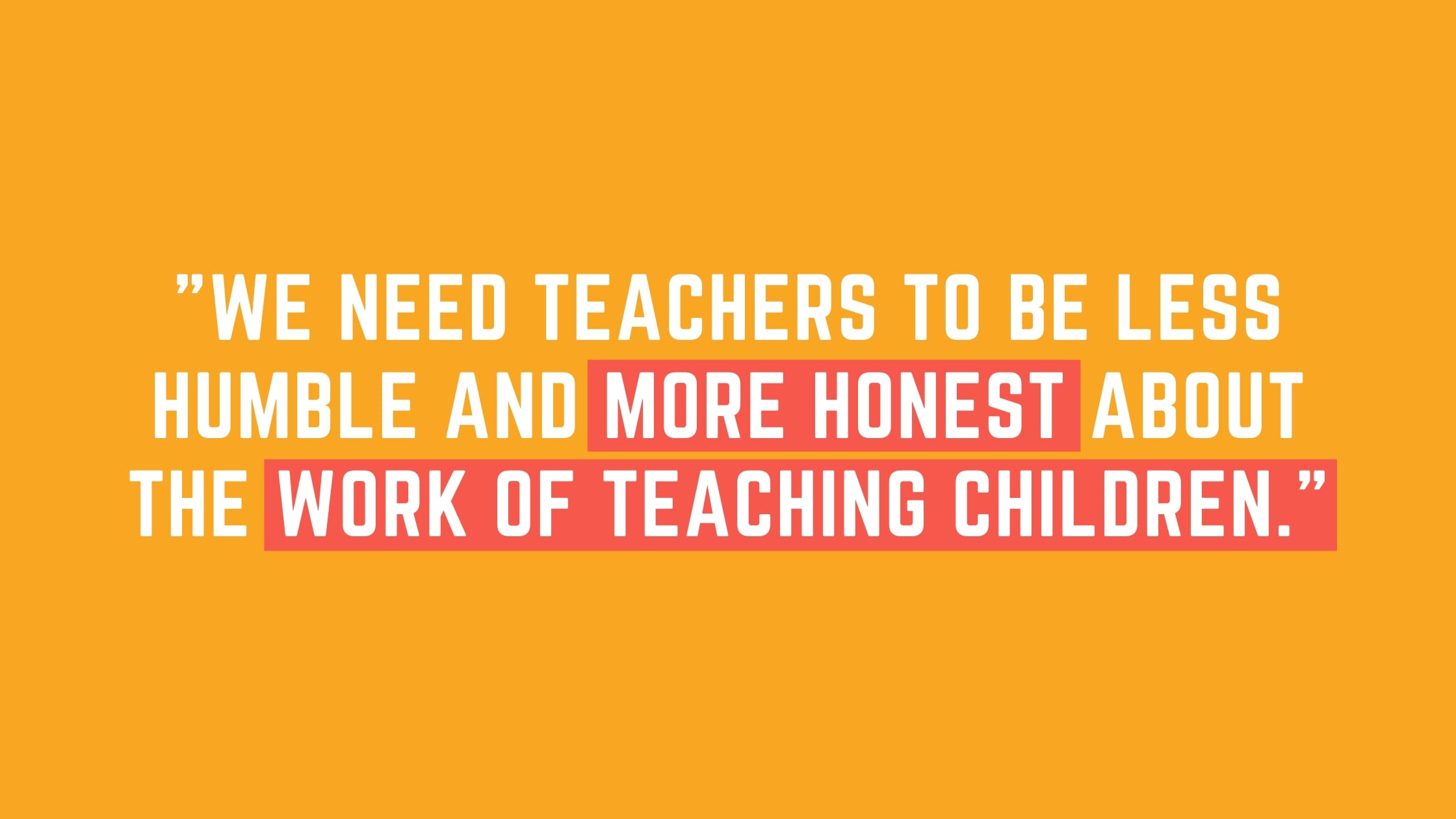 brag about teaching